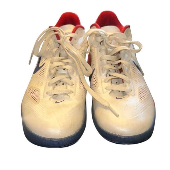 NIKE ZOOM HYPERFUSE LOW sz Mens 9.5 blue white red - Picture 3 of 8